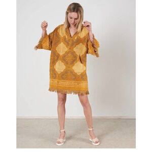 Zimmermann Gold and Brown Swim Coverup